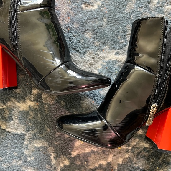 Cape Robbin Black and Red Heeled Boots - Picture 5 of 5